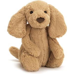 Jellycat Bashful Toffee Puppy Stuffed Animal, Medium 12 inches - Dogs and Puppies Plush Toy - Classic Children's Gift