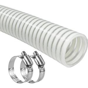 1 1/2 Inch Swimming Pool Replacement HosePool Filter Pump Connection PVC Hose For Above Ground PoolsFlexible Vinyl Hose Suction Vacuum UV- Resistant Tubing 6FT
