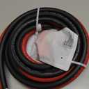 iGreely 1/0 AWG Gauge Wire,Flexible 10 Ft Black + 10 Ft Red Pure Copper Battery Welding Cable for Rv Solar, 5pcs of 5/16" & 5pcs 3/8" Copper Cable Lugs Terminal Connectors with Heat Shrink Tubing