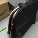 LOVEVOOK Rolling Laptop Bag Women, 17.3 Inch Laptop Briefcase with Wheels, Soft Sided Underseat Carry On Luggage Personal Item Suitcase for Work Travel Business, Black Brown Beige