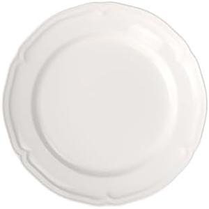 Villeroy & Boch Manoir Collection Dinner Plate, Premium Porcelain, Made in Germany, 10.5 in Diameter, Rich, Creamy White