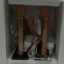 Bedside Lamps for Night Stands - 3 Way Dimmable Table Lamp for Bedroom with USB C+A Ports,Modern Bedside Lamps Set of 2, Touch Lamps for Nightstands(Cream)