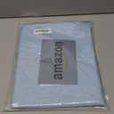 Biscaynebay Textured Fabric Round Tablecloths 60" for Round Tables diameters from 28" to 48", Light Blue Water Resistant Folding Table Covers Washable for Dining, Kitchen, Wedding, Parties etc