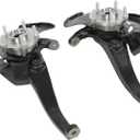 Front Left and Right Side Wheel Hub Bearing Steering Knuckle Assembly Replacement for Hyundai Sonata 2006-2010 2.4L Replacement for LK105 LK106
