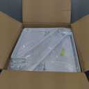 6-Pack Closet Rod Bracket, 10.8x10.8Inch Closet Shelf Brackets Heavy Duty Wall Mounted, Matte White Steel Closet Rod Support Brackets Holder, 300 Lbs Load Capacity with Anchors Screws