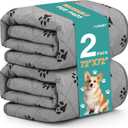FURWEY 2 Pack Extra Large 72"X72" Washable Pee Pads for Dogs Super Absorbent Dog Training Pads NonSlip Waterproof Pet Training Pads Mats Whelping Pads for Dogs Cats Puppy
