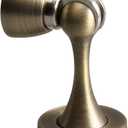 YAGU Door Stopper 1 Pack Magnetic, Zinc Alloy Brushed Bronze Door Stops Catch Holder Wall Floor Mounted, Magnet Metal Soft-Catch
