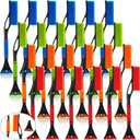 Uiifan 12 Pcs 24" Ice Scrapers for Car Windshield Snow Brush for Windows Detachable No Scratch Scraper for Ice and Snow Removal Winter with Foam Grip Trucks Suvs (Red, Orange, Blue, Green)