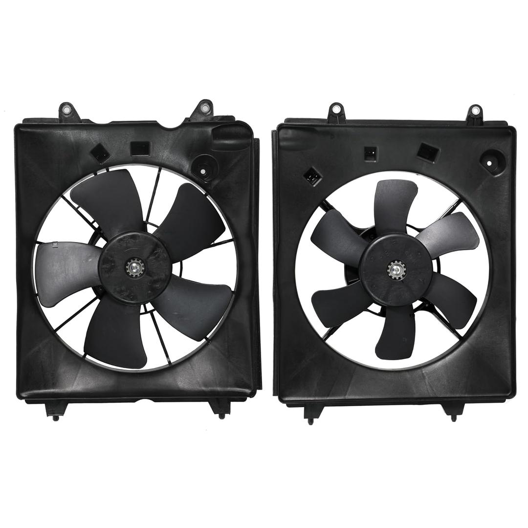 Radiator Cooling Fan Assembly Replace HO3115155 HO3115161 38616RB0003 for Honda CR-V 2.4L 2010-2016 for Lexus RX330 for Ram Dakota 4.7 for Jeep CJ Liberty, Left and Right