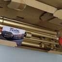 1 Inch Double Curtain Rods for Windows 48 to 84 Inch, Gold