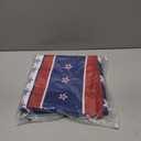 Fourth of July Outdoor Tablecloth with Umbrella Hole Memorial Day Patriotic Table Cloth American Flag, Stars Partio Table Cloths with Zipper-60 x84 Rectangle
