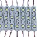 REXTiN Super Bright 200pcs 3 LED Module White 5050 SMD 66-72LM Each Module Waterproof Decorative Light for Letter Sign Advertising Signs with Tape Adhesive Backside