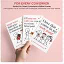 KATLADIZ 24 Packs Coworker Valentine Cards - Valentines Cards for Coworkers - The Office Valentines Day Card for Coworkers, Employees - 4.0''x 6.0'' Funny 6 Designs Card with Envelopes, Stickers
