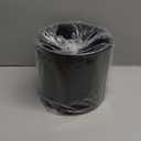 8 Inch Cylinder Plant Pots for Indoor Outdoor Plants, Medium Deep Flower Pots with Drainage Holes & Saucer, Decorative Plastic Planter Pots for Garden House Plants, Black with Brown