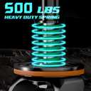 Gate Wheel Fence Gate Wheels for Wooden Gate Metal Tube Gate, 6inch Heavy Duty Gate Wheel 500lb Capacity 360 Degree Rotation Spring-Loaded Gate Casters Suitable for Various Land Surface, Black