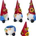 Key Hider Outdoor Garden Gnomes Statue Hide A Key Outside Gnome Figurine Decor for Yard Lawn Hidden Spare Key Holder Lock Box Red