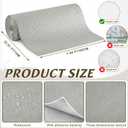 Nuanchu 1 Roll 1.64 x 32.81 ft Ceiling Tiles Peel and Stick, Covered 53.8 Sq. Ft, Waterproof Wall Panels Foam Peel and Stick for Ceil and Interior Wall Decor (Light Gray)