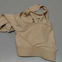 BRABIC Post Surgery Front Closure Bras for Women Full Coverage Compression Mastectomy Wireless Bra with Adjustable Straps (XX-Large, Beige)