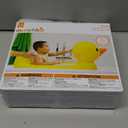 Munchkin Duck Inflatable Baby Bathtub for Babies 6-24 Months, White Hot Heat Alert, Great for Home or Travel, Classic Yellow Ducky