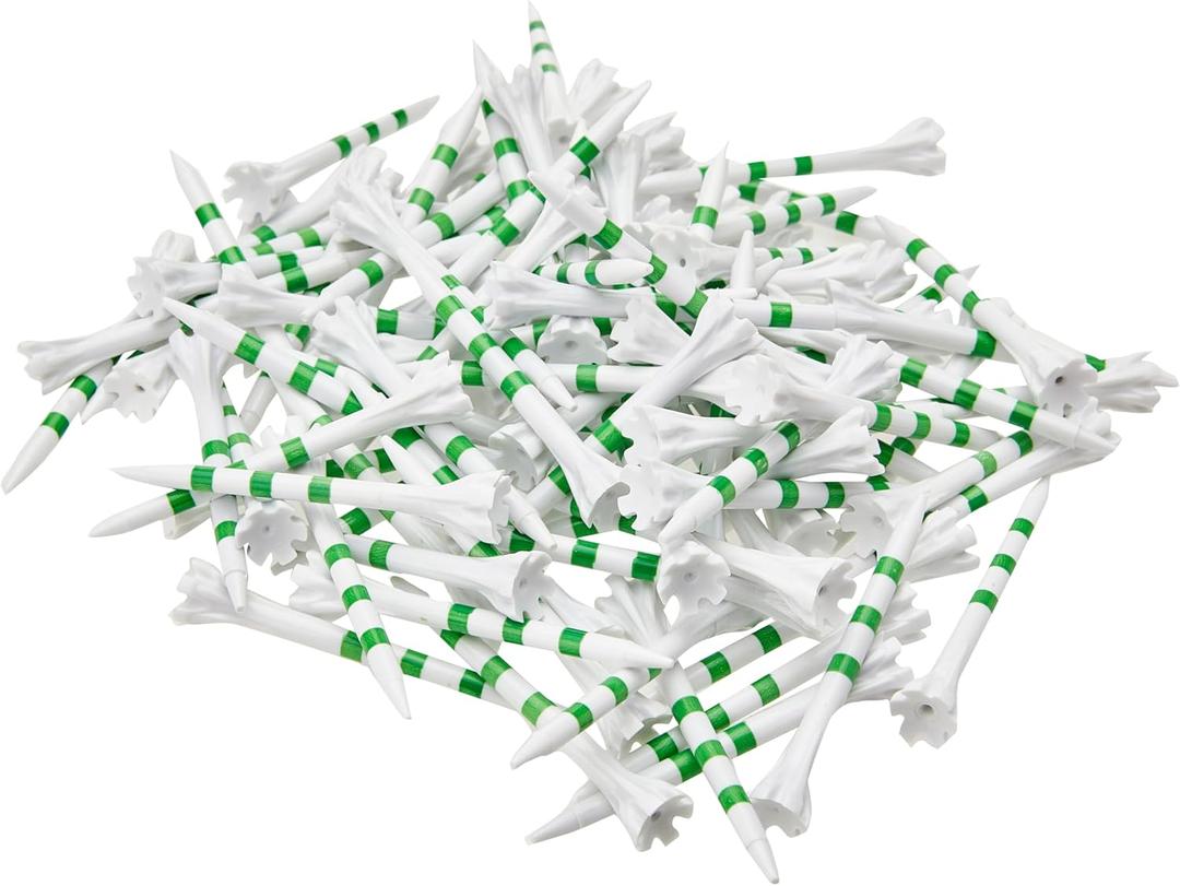 Champ Standard White with Green Stripes