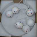 Automatic Dog Ball Launcher with 6 ETPU Balls, White, Adjustable Distance 20-45ft, USB Rechargeable, Interactive Pet Toys (Yellow)