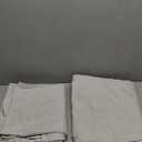 QJmydeco Thick Linen Blackout Curtains 90 Inches Long for Bedroom/Dining Room 2 Panels Set, Pleated Curtain with Pin Hooks Natural Melange Energy Efficient Drapes with White Backing (50"Wx90"L)