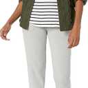 Amazon Essentials Womens Jersey Standard-Fit V-Neck Tank Top (XX-Large, Black White Stripe)