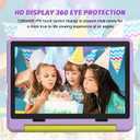 URAO Kids Tablet, Android 15 Tablet for Kids 10 inch Octa-Core with Case, 20GB RAM 64GB ROM 1TB TF Card Expandable for Toddler Children, Parental Control, Dual Camera, WiFi,Gift