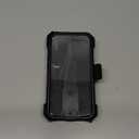 VENA vArmor Rugged Case for Apple iPhone 15 Plus (6.7"), (Military Grade Drop Protection/Armor) Magsafe Compatible and Heavy Duty Holster Belt Clip Cover with Kickstand - Graphite Gray/Black