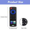 2-Pack Baby Teething Toys-TV Remote Control Shape Silicone Infants Teething Toys for Babies 0-18 Months,BPA-Free (2packs-Black)