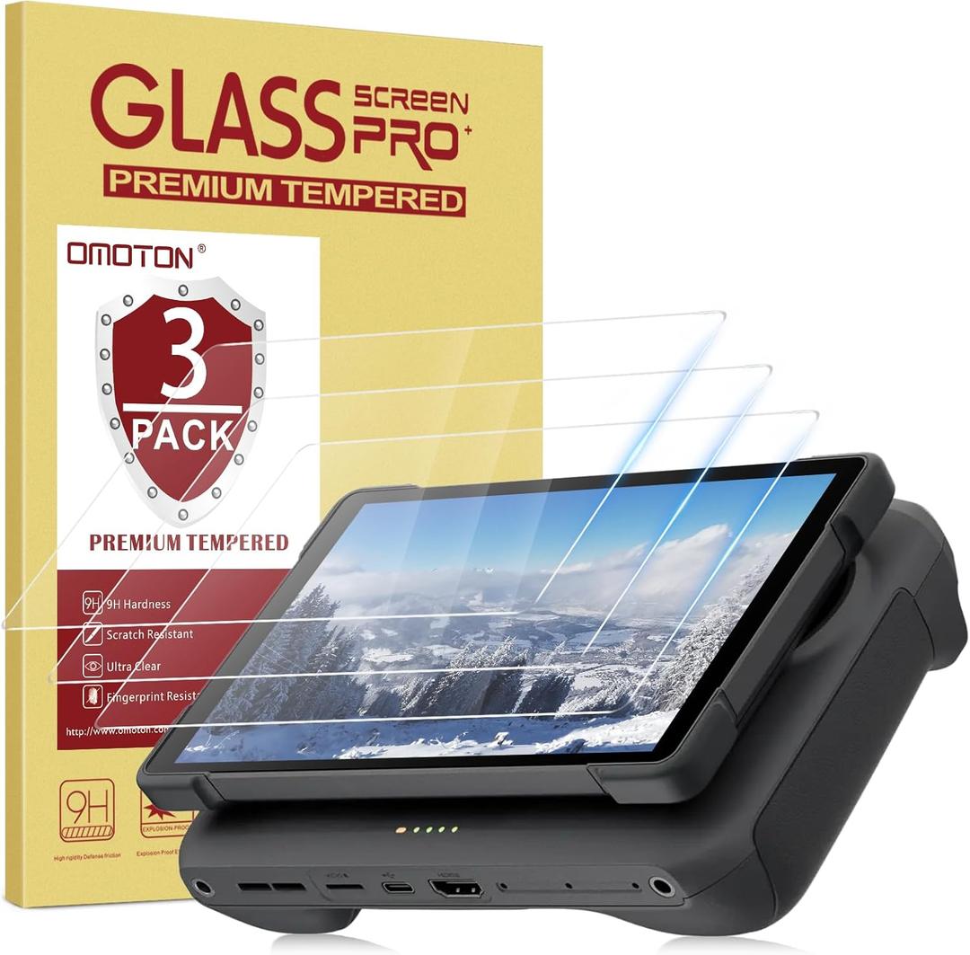 OMOTON 3 Pack Screen Protector for DJI RC Pro 2 Controller, Tempered Glass Screen Protector with Easy Installation for DJI Mavic 4 pro Remote Controller Accessories, HD Clear/Sensitive Touch