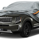 Cartist Full Car Cover Fits for Kia Telluride 2020 2021 2022 2023 2024 Accessories All Weather Waterproof SUV Car Protection Cover Outdoor for Telluride Anti UV with Zipper Reflective Safety Strips
