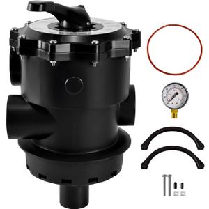 SP071620T Multi-port Control Valve, 2" Vari-Flo Valve Top Mount Compatible with Hayward Pro Series Sand filter S310T2, S270T2, S310T2, S360T2 with Clamp & O-Ring