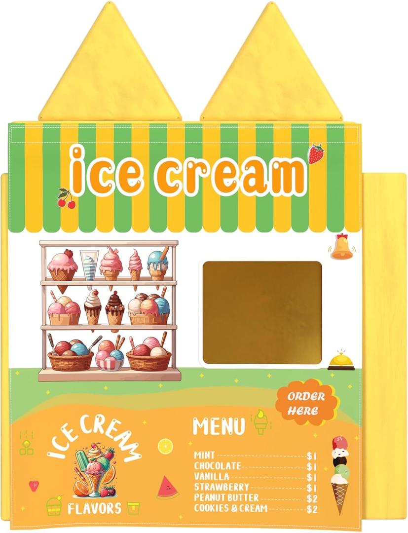 Play Panel for Kids Play Couch Foam Sofa Childrens Home Play Modular Couch (Sofa not Included) - Ice Cream Store
