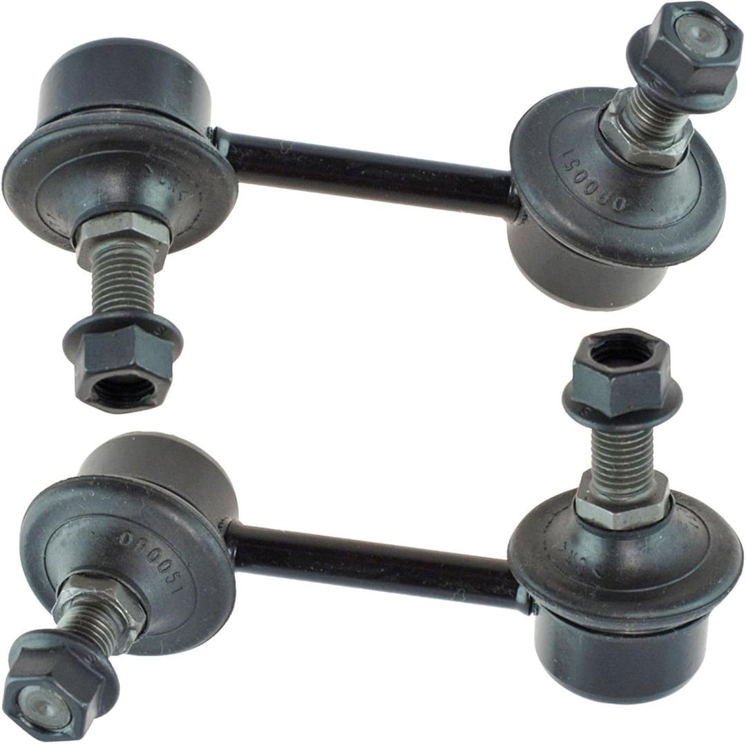 TRQ Rear Driver and Passenger Side Sway Bar Link Set 2 Piece Compatible with 08-14 Dodge Avenger 11-14 Chrysler 200 07-10 Sebring 07-09 Dodge Caliber 07-09 Jeep Compass 07-09 Patriot