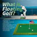 Floating Golf Green for Pool, Various Sizes (35"x24"/47"x35"/63"x47") to Suit Your Needs, Floating Chipping Green-Ideal for 2-4 Golfers Competing and Improving Skills in Outdoor and Pool Games