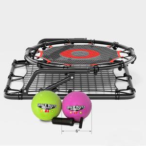 IE Sports Metal Ricochetball Game Set (Includes 2 Balls, Dual-Sided Net and Pump) Adjustable Portable Outdoor, Yard, Beach, Lawn & Camping Game