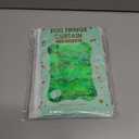 Square Tinsel Curtain Party Backdrop - 5pcs Glitter Foil Fringe Curtain Party Decor Green Photo Booth Backdrop Streamers for Halloween, Christmas, Birthday, Graduation, Wedding Party Decorations