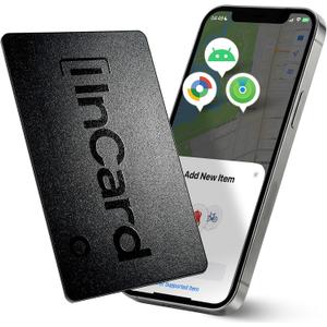Wallet Tracker Card for Both Googles Find Hub and Apple Find My, 5 Years Battery Life Ultra-Thin Android Tracker Card, IP68 Waterproof Wallet Finder for Passport, Purse,Gags,2 Packs