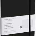 Lined Journal Notebook  Hardcover Notebook for Men & Women  Journals for Writing, Work, School, Home & Daily Notes, 160 Pages  Medium A5, 5.7"x8", 100 gsm Thick Paper (Black)