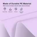 6 Pack Disposable Light Purple Tablecloth, Rectangular Lavender Plastic Table Cloths for Parties Disposable, 54x108 in Waterproof Tablecloth for Birthday Party Baby Shower Picnic Valentines