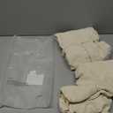 Songrey Waterproof Seat Covers for Dining Chairs Set of 4, No Rear Chair Covers, Stretch Removable Washable Chair Slipcover Protector, Beige