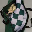 Juegoal 20" Portable Chess & Checkers Set, 2 in 1 Travel Board Games for Kids and Adults, Folding Roll up Chess Game Sets, Extra 26 Checker Pieces, Tournament Thick Mousepad Mat with Storage Bag