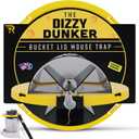 RinneTraps | Dizzy Dunker Bucket Lid Mouse Trap | Made in USA | Multi Catch | Humane | Indoor/Outdoor | (1 Pack