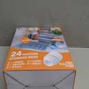 24 Pack Vacuum Storage Bags with Electric Pump, (5 Jumbo, 5 Large, 5 Medium, 5 Small, 4 Roll Up Bags) Space Saver Bag for Clothes, Mattress, Blanket, Duvets, Pillows, Comforters,Travel