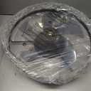 LEDIARY 20" Modern Ceiling Fans with Lights and Remote, Dimmable Low Profile Ceiling Fan, Flush Mount Ceiling Fan, Stepless Color Temperature Change and 6 Speeds - Black