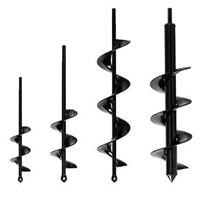 VASGOR Set of 2(1.6x9/  4x16) Auger Drill Bit for Planting - Easy Planter Garden Auger - Bulb & Bedding Plant Augers - Posthole Digger for 3/8” Hex Drive Drill