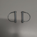 Chamixx 2PCS 3/8'' Plow Push Tube Pins 105188 Compatible with ATV Pro-Series Blades and Moose ATV Push Tubes Replace for KFI Products