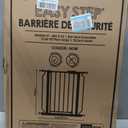 Regalo Safety 29-38.5" Baby Gate for Doorways & Bottom of Stairs, Pressure Mounted Baby Gate with Door for Babies, Toddlers & Pets, Tested & Safe for 30 Years, American Designed, American Owned, Black