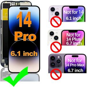 Fixerman for iPhone 14 Pro Screen Replacement 6.1 inch, 3D Touch LCD Display Digitizer Assembly with Repair Tools